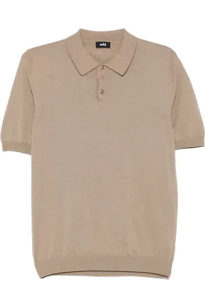 add Knit polo top