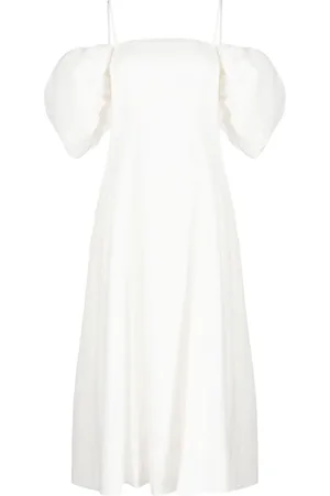 REJINA PYO Oksana puff-sleeve midi dress