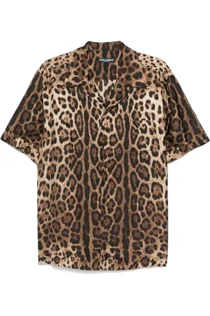 Dolce & Gabbana Leopard-print silk shirt
