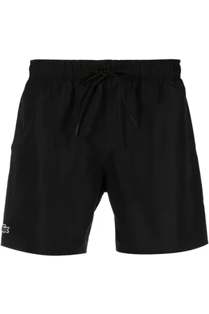 Lacoste Embroidered-logo swim shorts