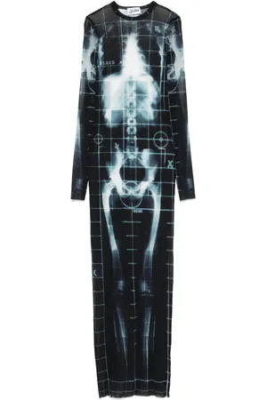 Jean Paul Gaultier Squeletor maxi dress