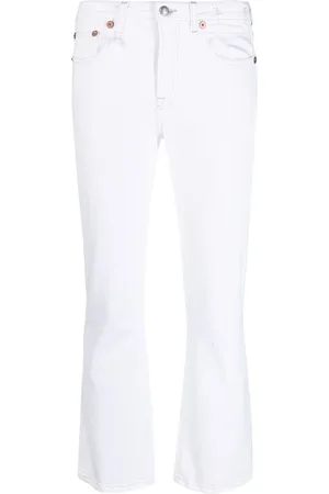 R13 Flared cropped jeans