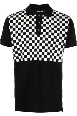 Roberto Cavalli Checkerboard-print polo shirt