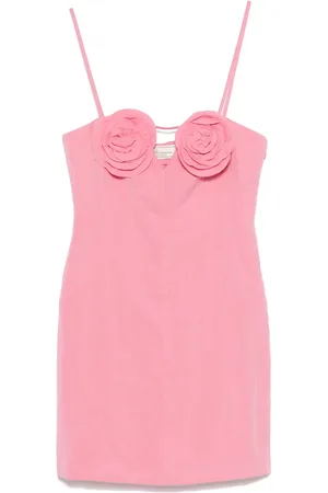BLUMARINE Floral-appliqué mini dress
