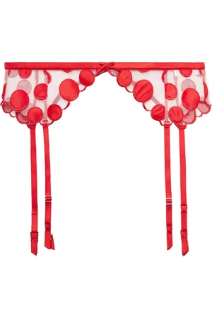FLEUR DU MAL Polka-dot garter