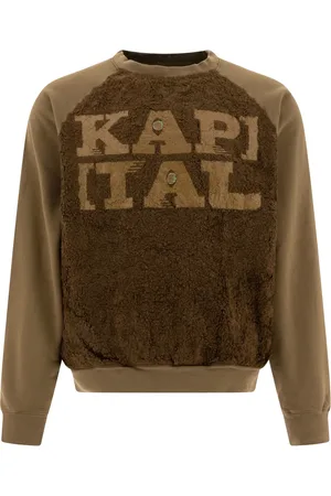 KAPITAL Faux fur-embellished sweatshirt
