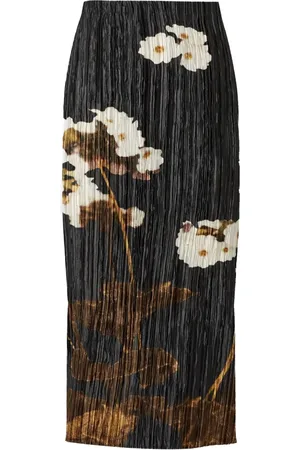 Erdem Floral-print pleated skirt