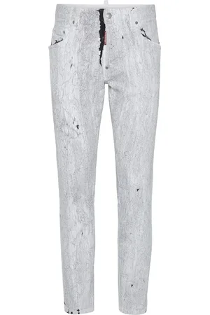 Dsquared2 Crinkled stretch-cotton jeans