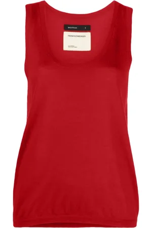 Frenckenberger Sleeveless cashmere knitted top