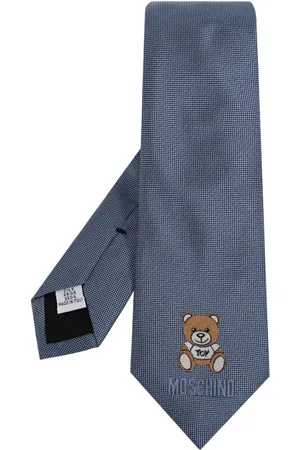 Moschino Embroidered Bear tie