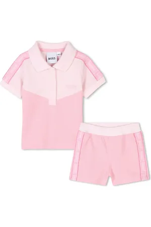 HUGO BOSS Logo-embroidered short set