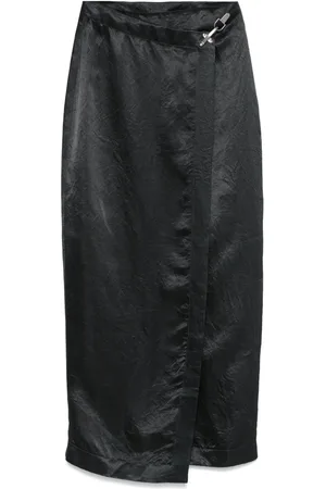 Nanushka Wrap midi skirt