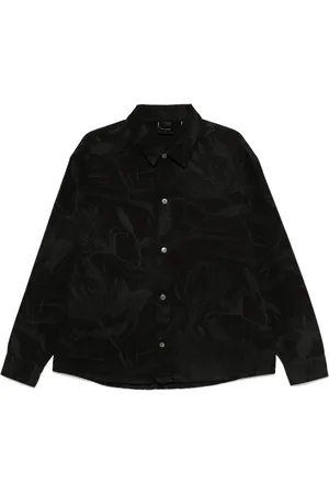 Daily paper Floral-laser denim shirt