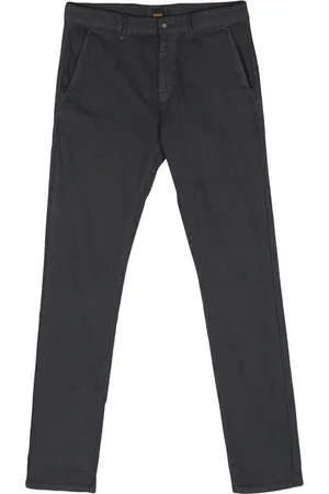HUGO BOSS Patterned mid-rise chinos