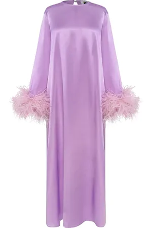 Sleeper Feather-trim dress
