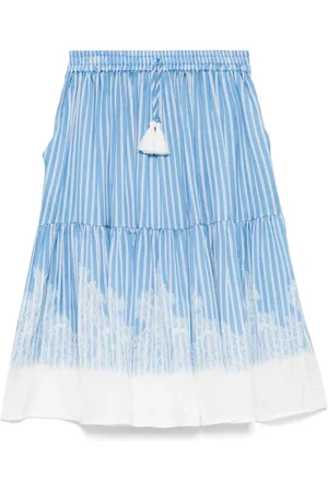 ERMANNO SCERVINO Striped tiered skirt