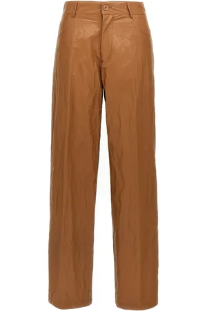 NUDE Leather-effect trousers