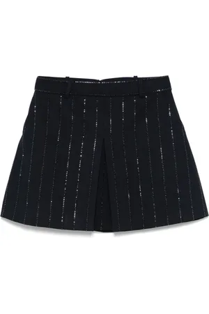 Self-Portrait Rhinestone-embellished mini skirt