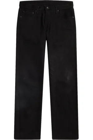 OFF-WHITE Diag-print straight-leg jeans