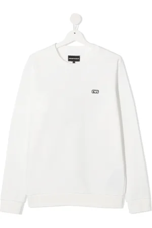 Emporio Armani TEEN embroidered logo sweatshirt
