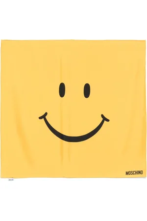 Moschino Smiley face-motif scarf