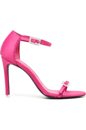 BLACK SUEDE STUDIO Lila 100mm crystal-embellished sandals