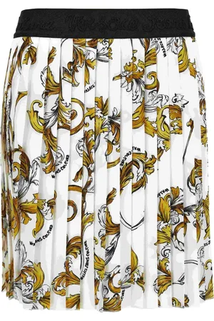 VERSACE Printed pleated skirt