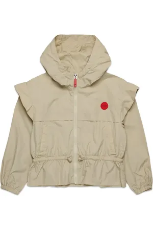 MAX&Co. Kids Ruffle-detail hooded jacket