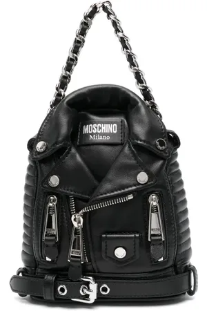 Moschino Biker leather backpack