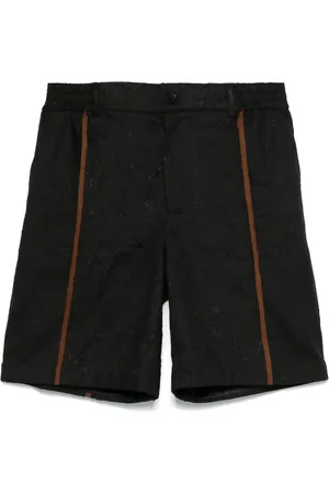 Feng Chen Wang Stripe-detail shorts