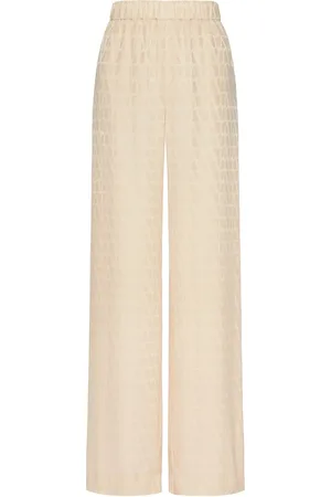 VALENTINO GARAVANI Toile Iconographe jacquard silk trousers