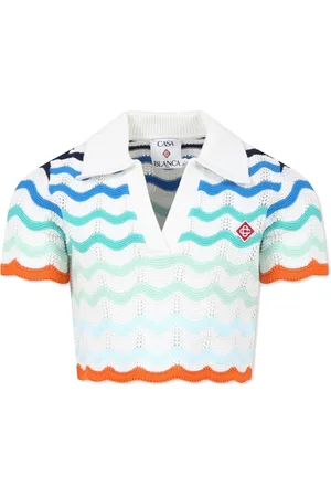 Casablanca Gradient Wave polo top