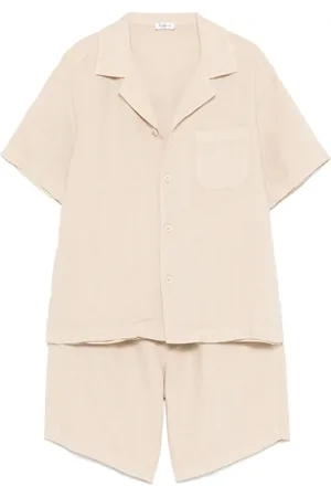 Il gufo Linen shorts and shirt set