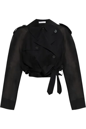 Helmut Lang Cropped double-breasted coat