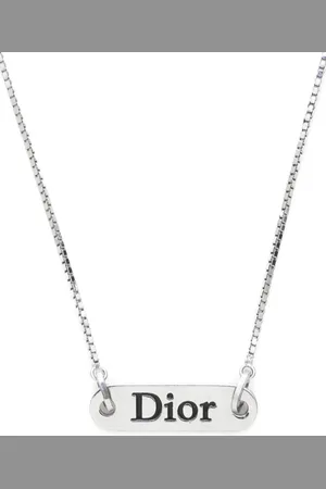 Dior 2000s logo pendant necklace