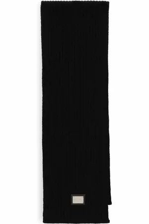 Dolce & Gabbana Logo-plaque knitted scarf