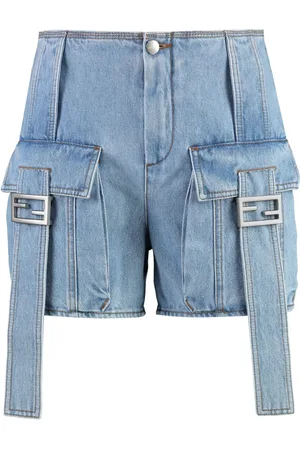 Fendi Baguette denim cargo shorts