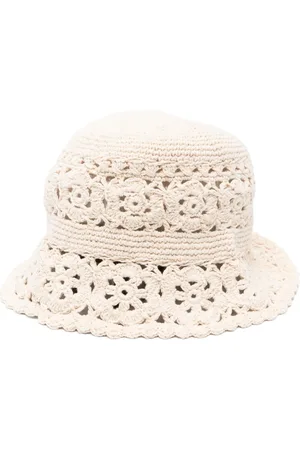 Maje Crocket-knit bucket hat