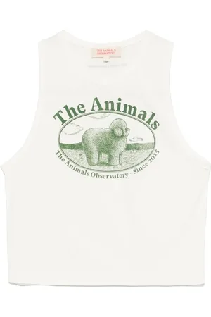 The Animals Observatory Logo-print tank top