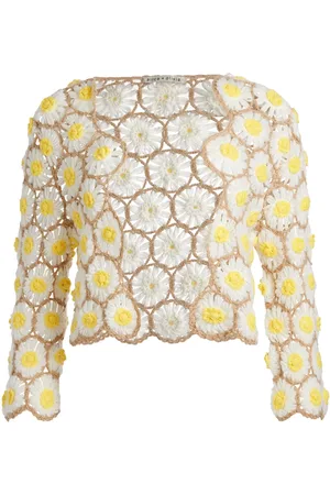 ALICE+OLIVIA Anderson daisy crochet cardigan