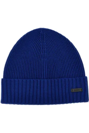 HUGO BOSS Ribbed beanie hat