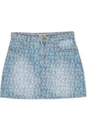 Pinko Logo-print denim skirt
