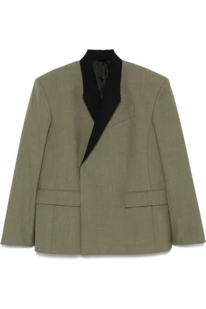 MUGLER Contrast-lapels blazer