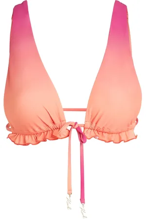 Karl Lagerfeld Ombré triangle bikini top