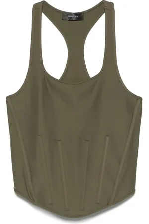 MUGLER Corseted tank top
