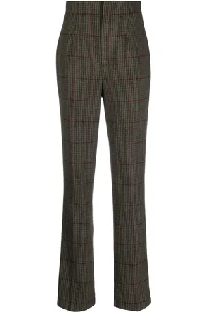 Ralph Lauren Alisanne checked tapered-leg trousers