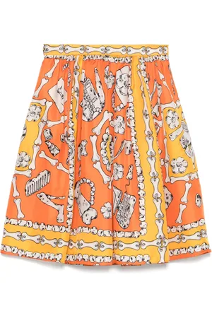Moschino 2010s silk skirt