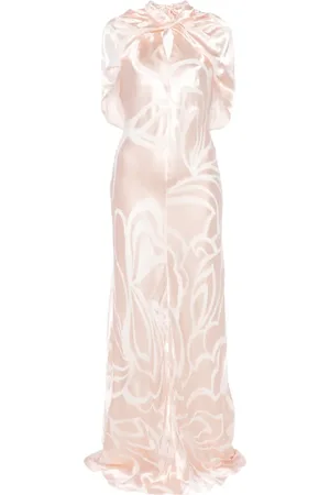Alberta Ferretti Satin maxi dress