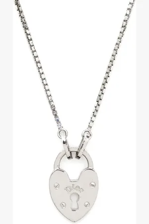 Dior 2000s heart-pendant necklace