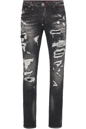 Philipp Plein Distressed-effect jeans